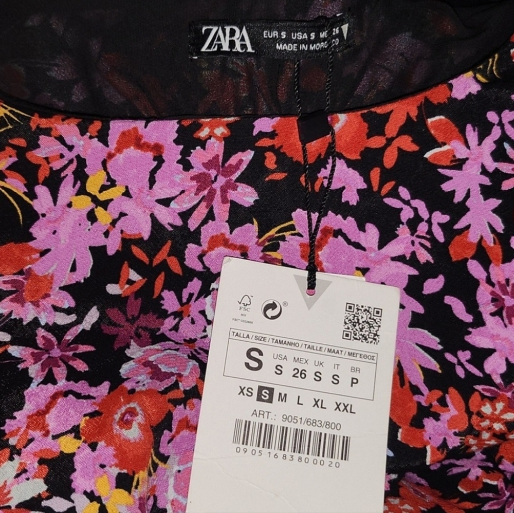 ZARA FLORAL DRESS - Picture 5 of 6